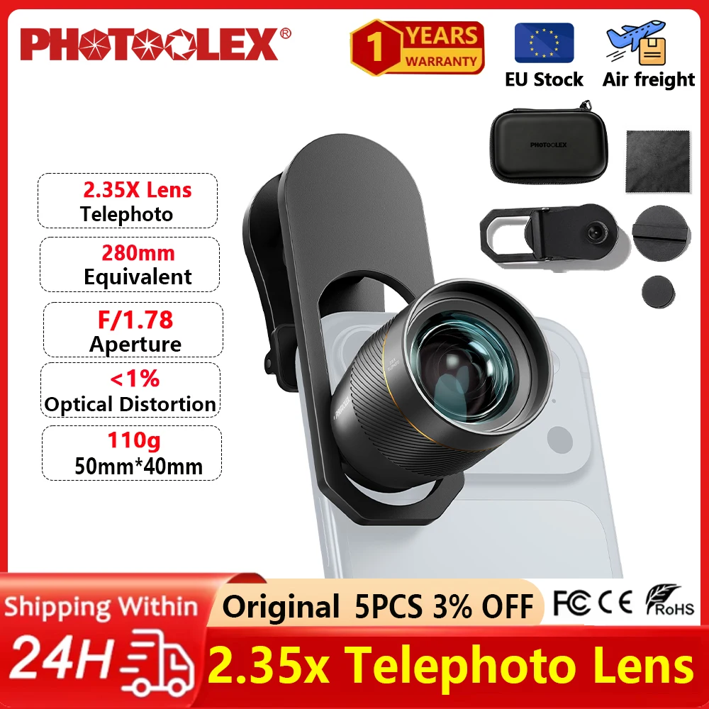 Photography Kit Xiaomi 15T Pro - PHOTOOLEX 2X Magnification Phone Camera Converter