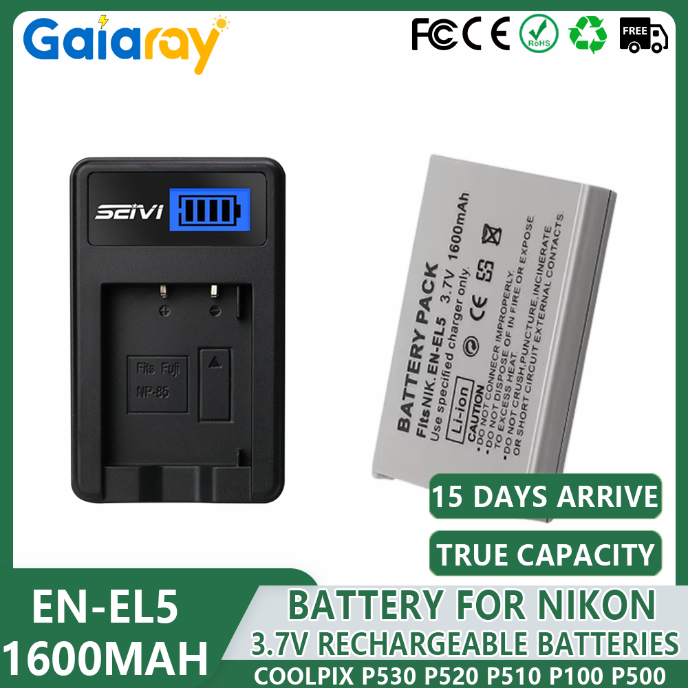 1-4pcs EN-EL5 ENEL5 Battery +L - Nikon Camera D3500 recension och pris