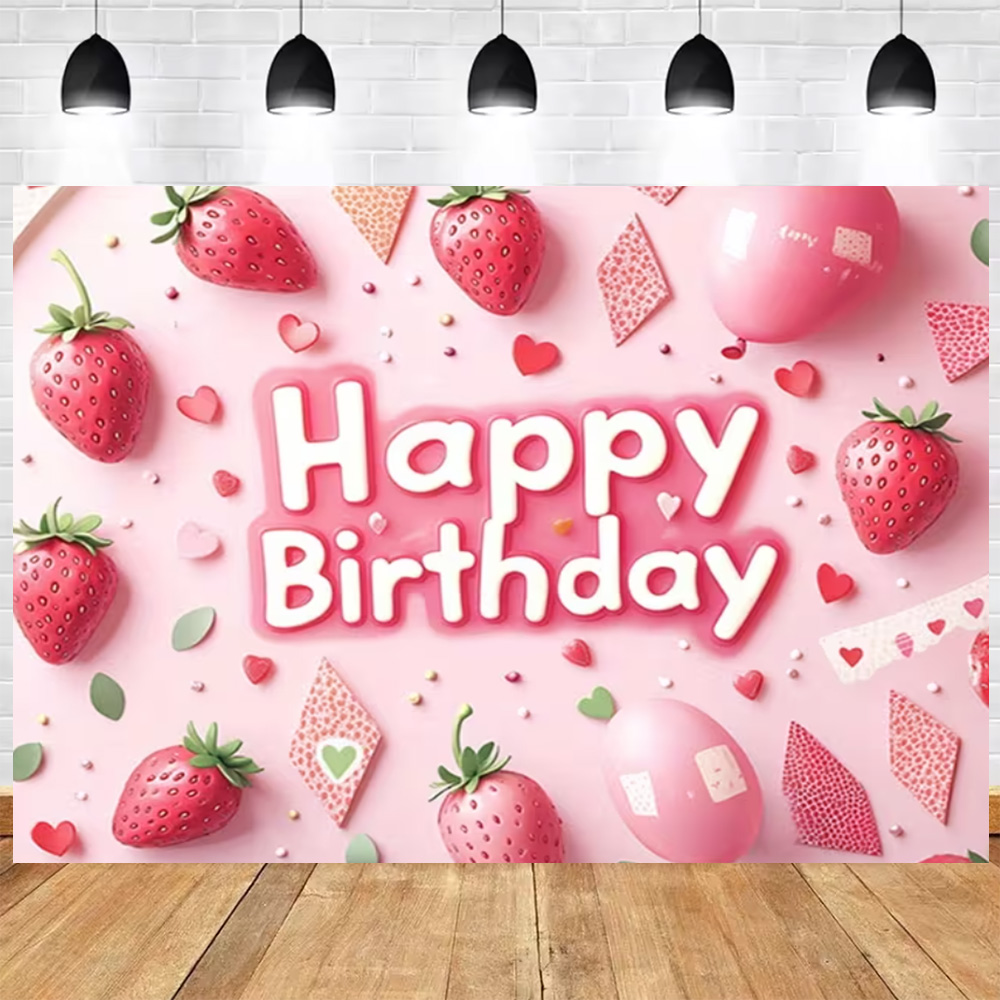 Sweet Strawberry Happy Birthda - Photography Cheat Sheet recension och pris