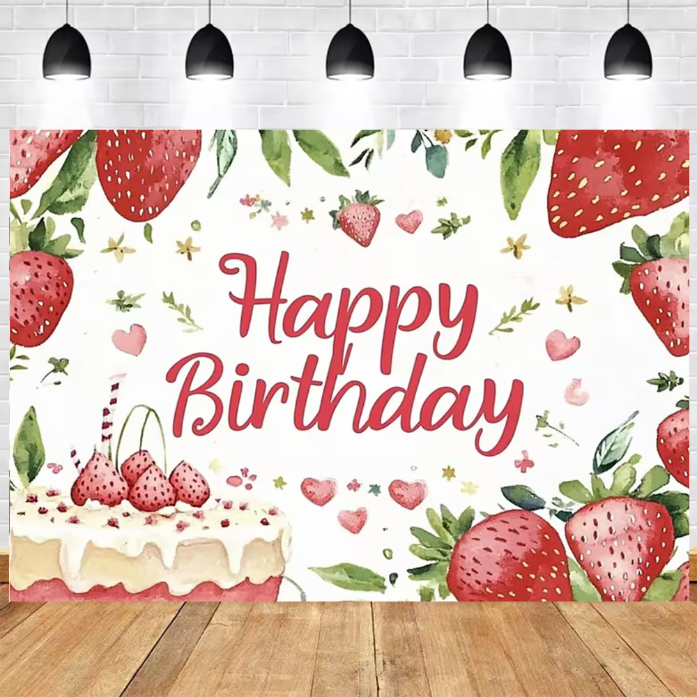 Sweet Strawberry Happy Birthda - Photography Cheat Sheet recension och pris