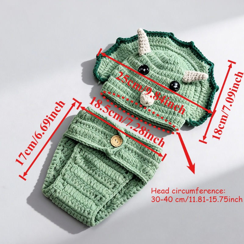 2pcs Crochet Dinosaur Newborn  - Photography Life recension och pris