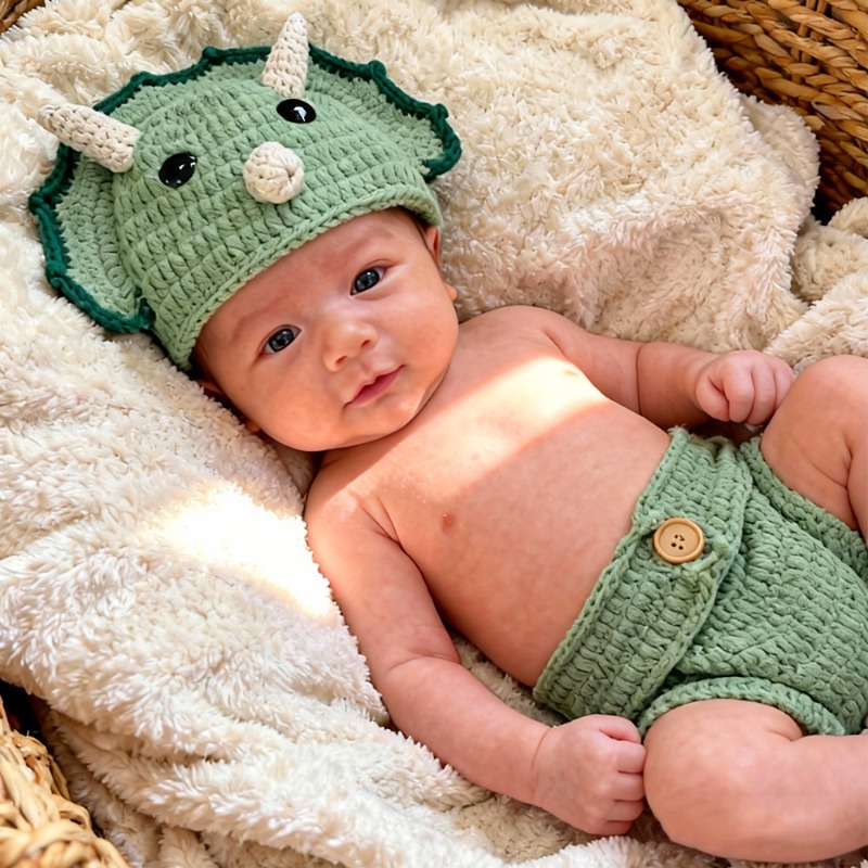 2pcs Crochet Dinosaur Newborn  - Photography Life recension och pris