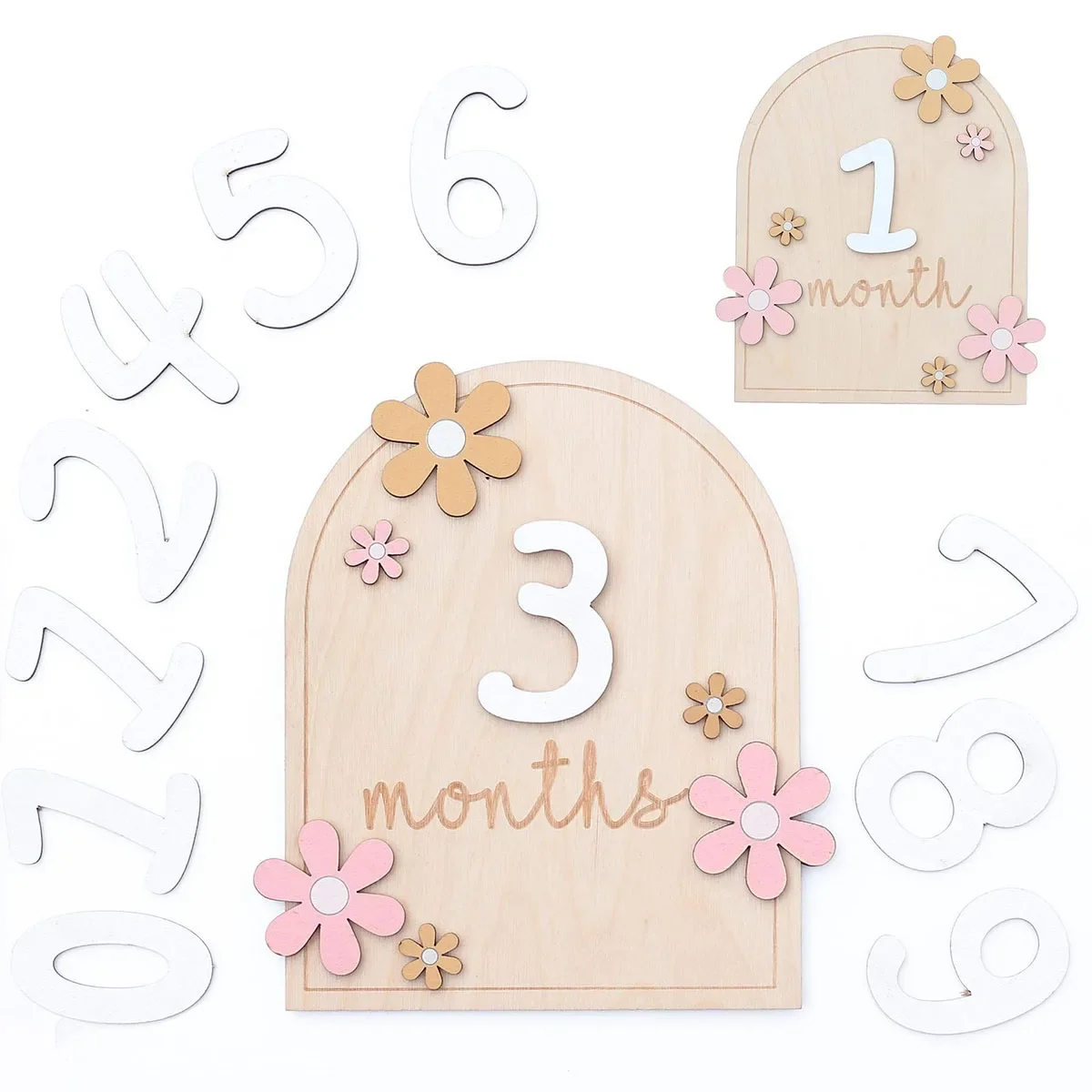 Wooden Baby Monthly Milestone  - Photography Cheat Sheet recension och pris