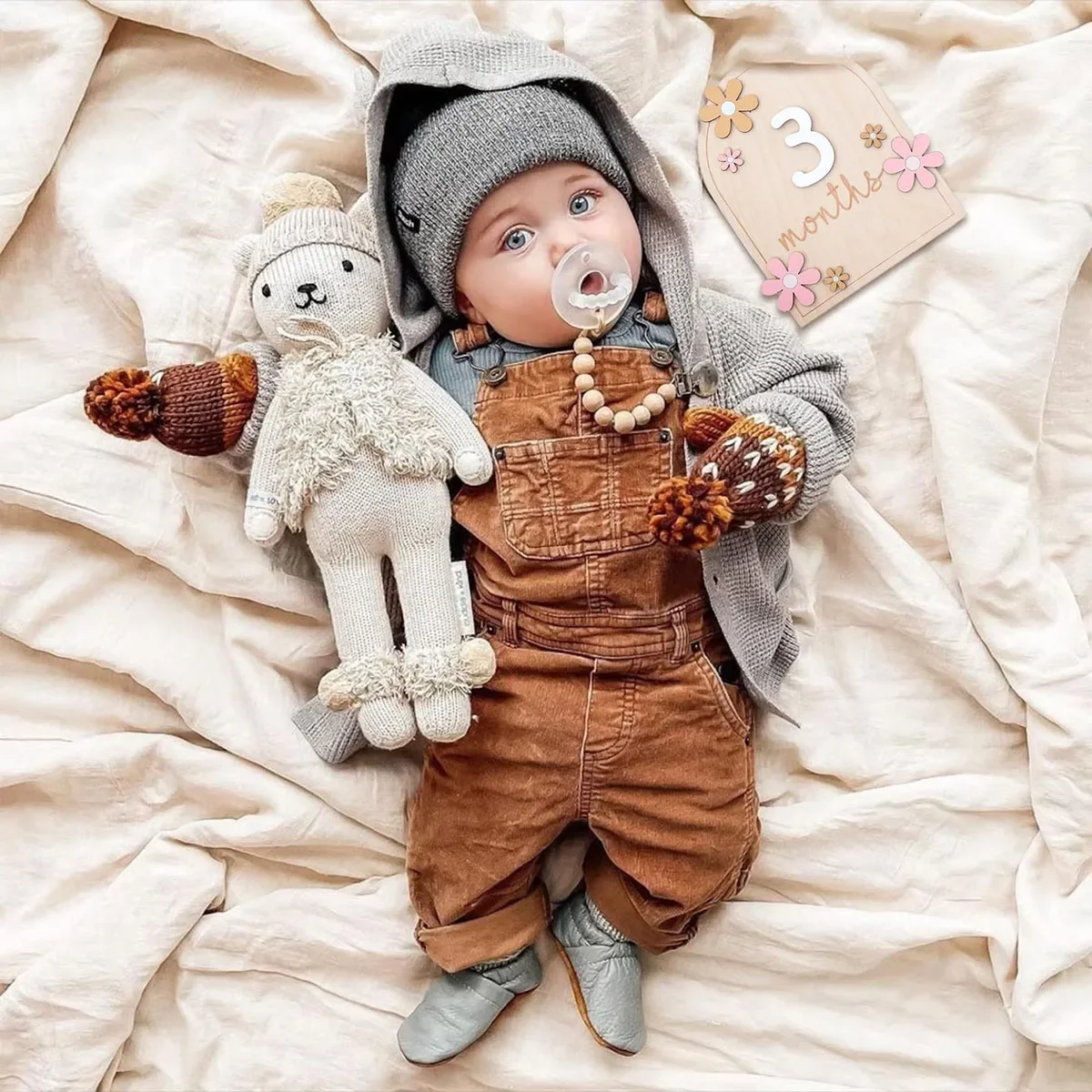 Wooden Baby Monthly Milestone  - Photography Cheat Sheet recension och pris