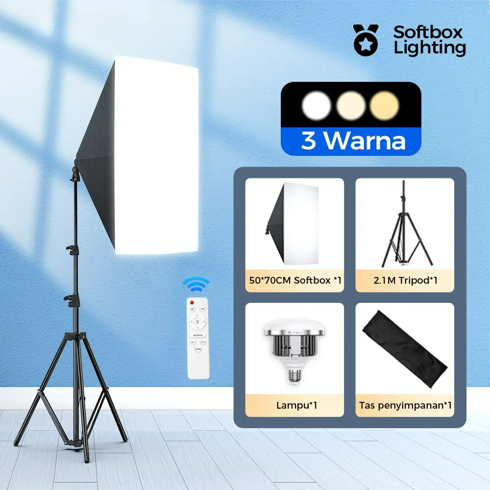 50x70cm Softbox 85W/155W Bulb  - Photography Zone System recension och pris