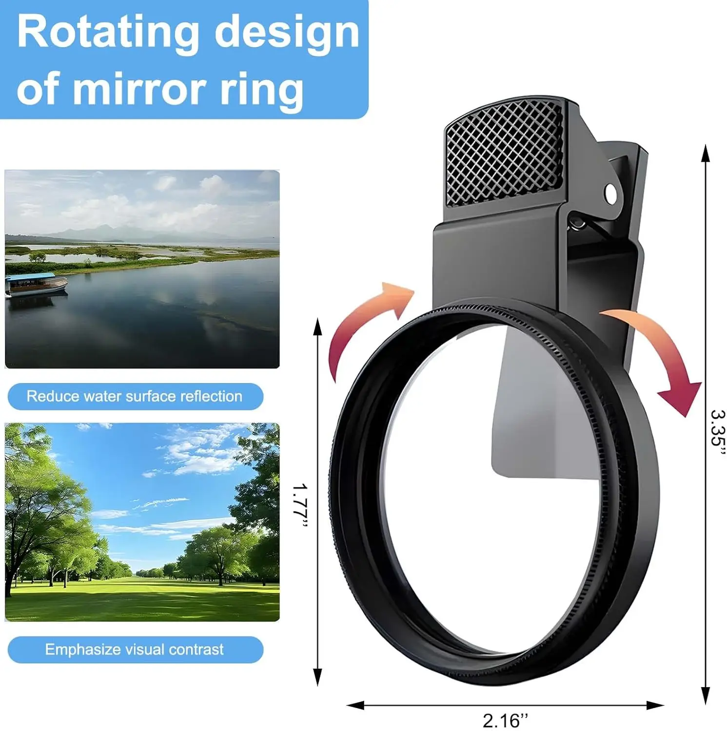 MINI 52mm Clip-on Phone Filter - Photography Kit Xiaomi 15T Pro recension och pris