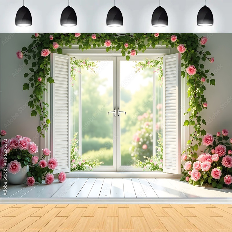 An Elegant Wedding Pink Floral - Photography Backdrop Muslin recension och pris
