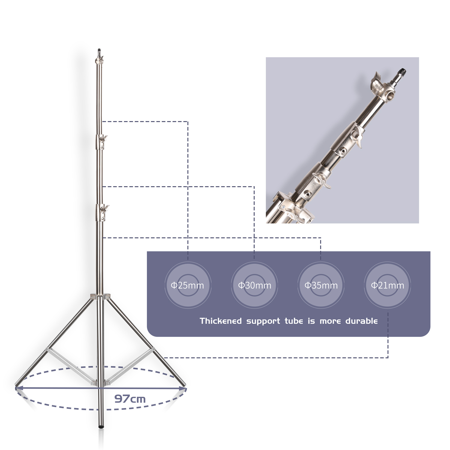SH 2.8M Stainless Steel Light  - Photography Basics recension och pris