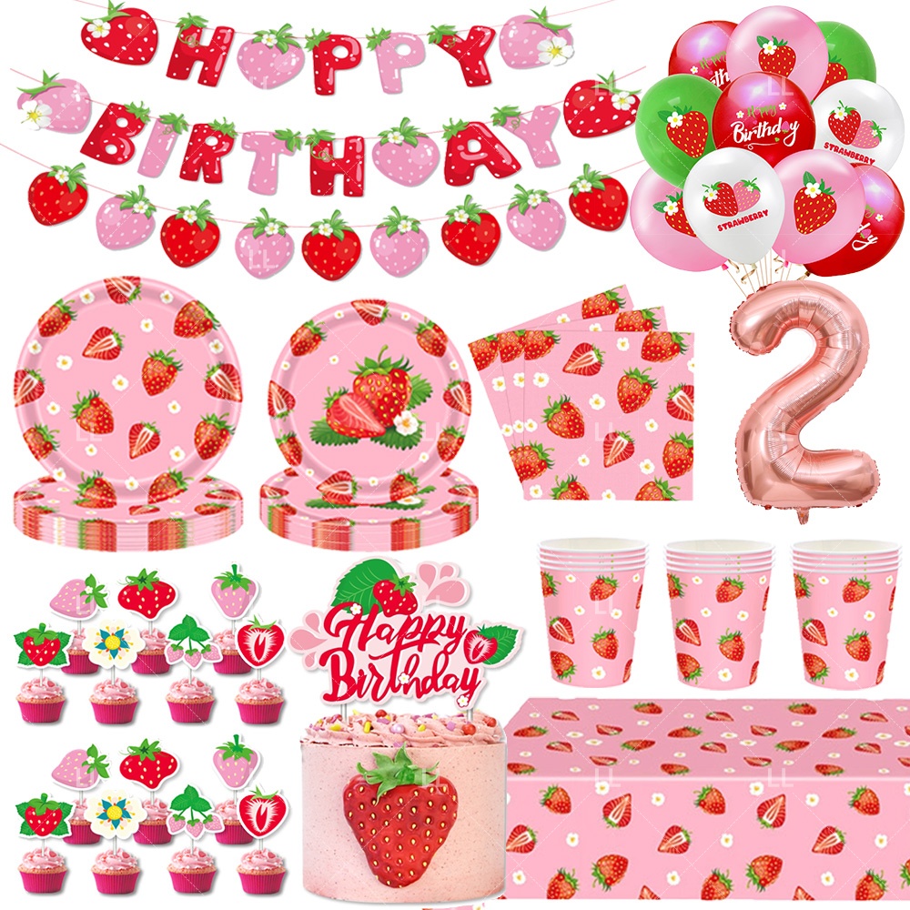 Strawberry Background Birthday - Photography Cheat Sheet recension och pris