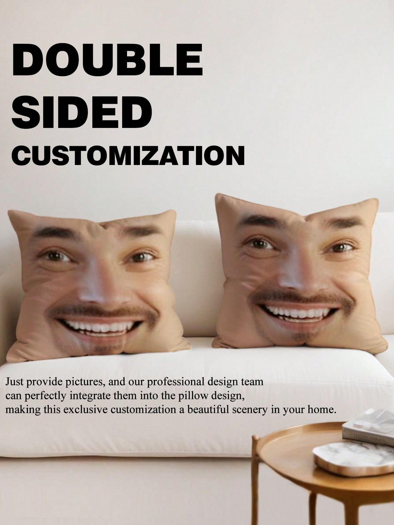 1pc Custom Face Square Pillow  - Photography Ideas recension och pris