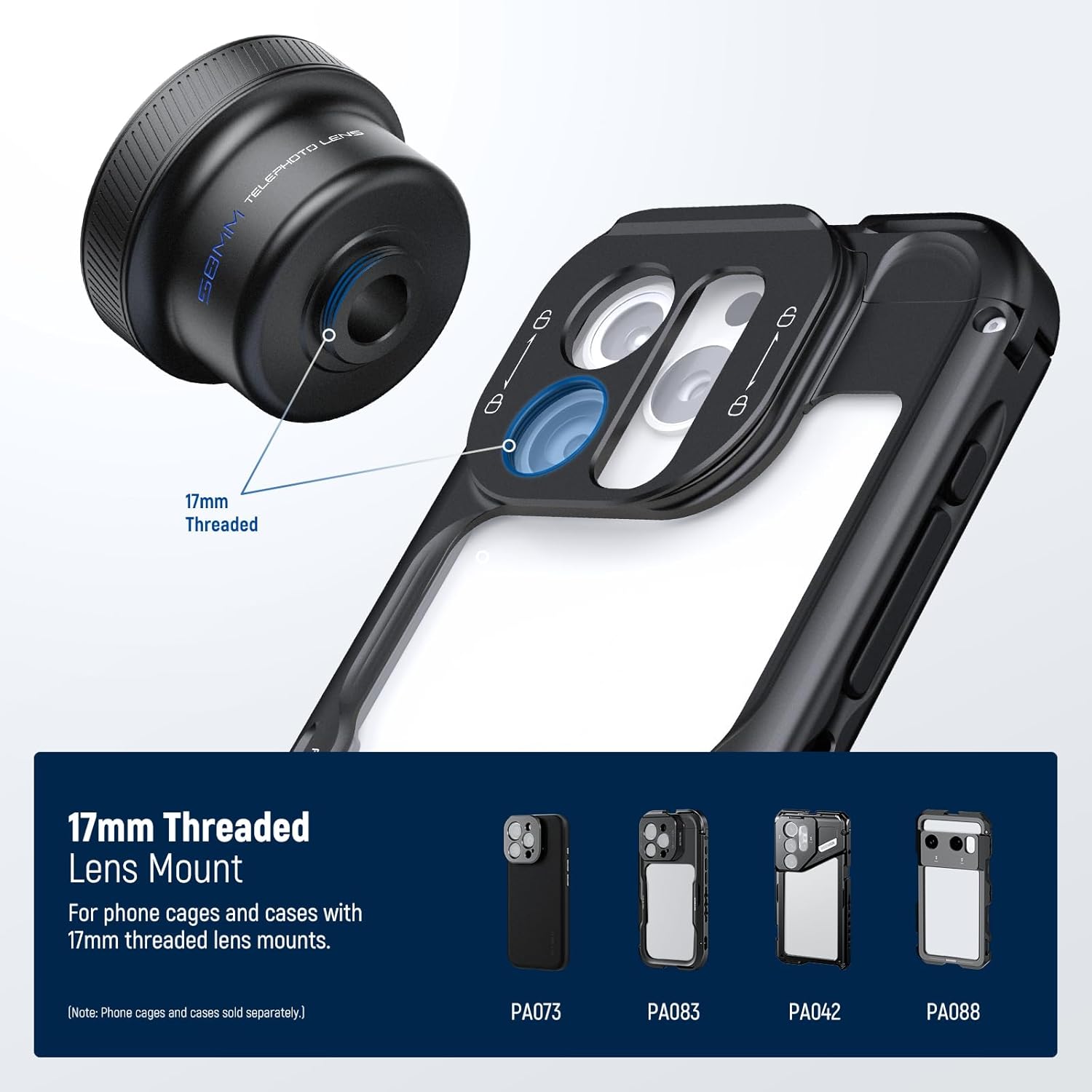 NEEWER 58mm/18mm Telephoto Len - Photography Kit Xiaomi 15T Pro recension och pris