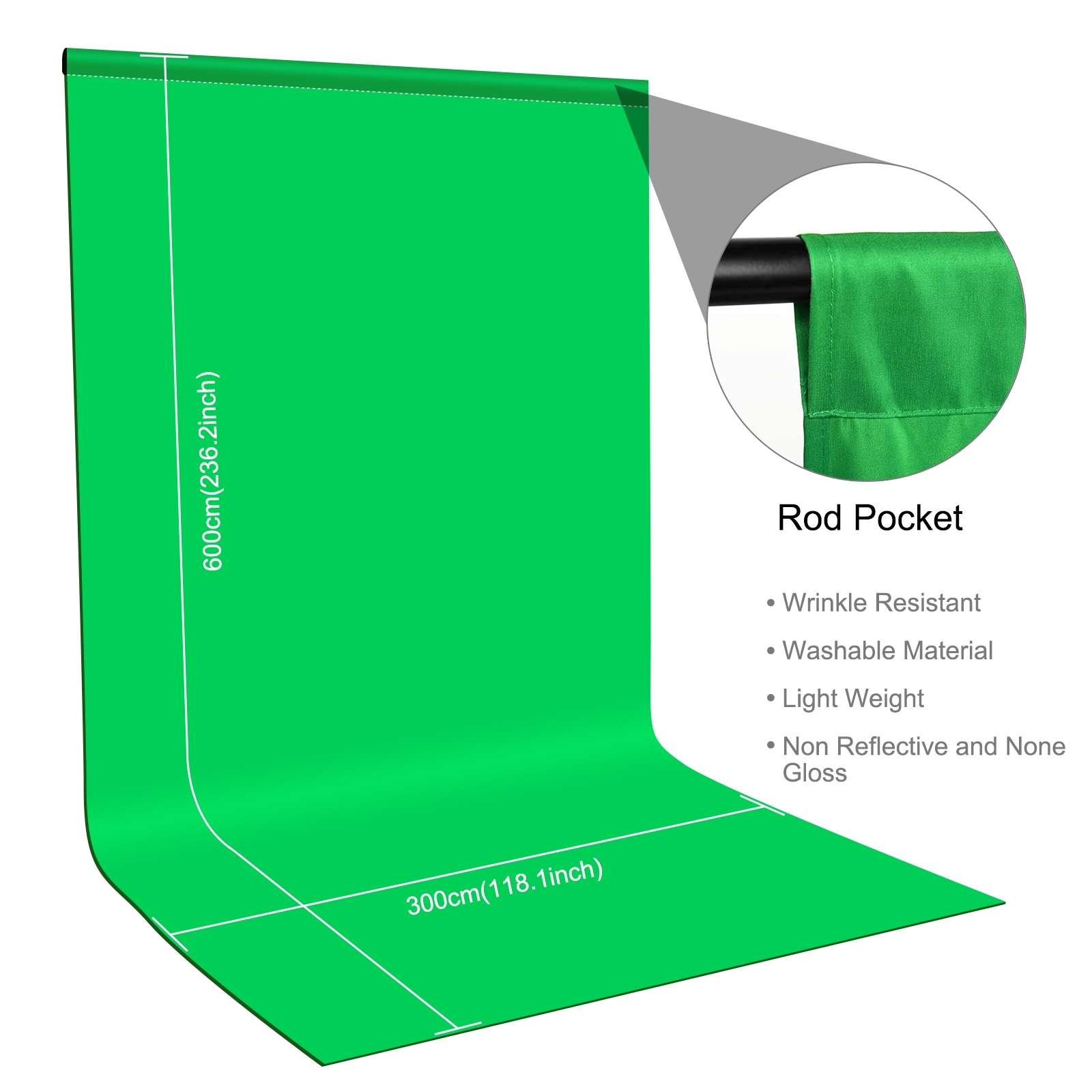 PULUZ 3m x 2m 2m x 2m 1m x 2m  - Photography Backdrop Muslin recension och pris