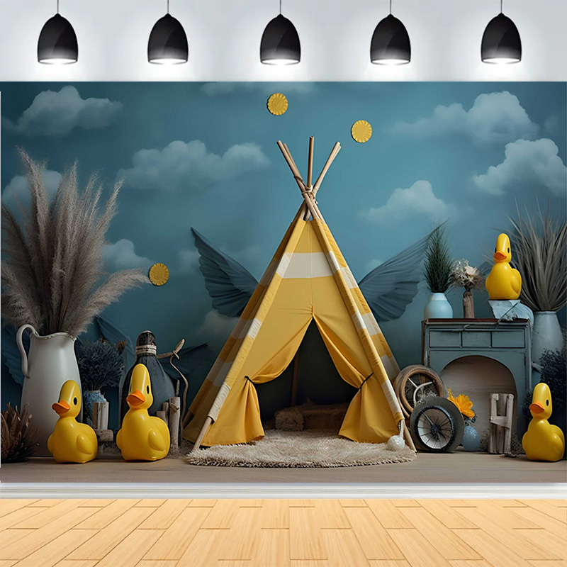 Safari Wild One Woodland Kids  - Photography Backdrop Muslin recension och pris