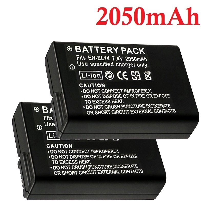 2050mah EN-EL14a EL14 CAMERA B - Nikon Camera D3500 recension och pris