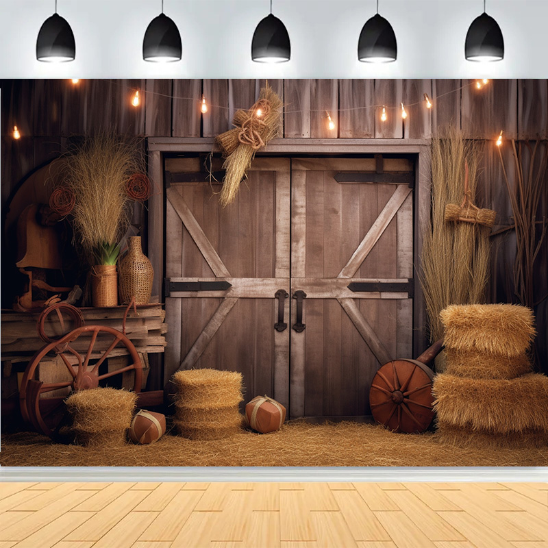 Western Cowboy Charm of the Co - Photography Backdrop Muslin recension och pris