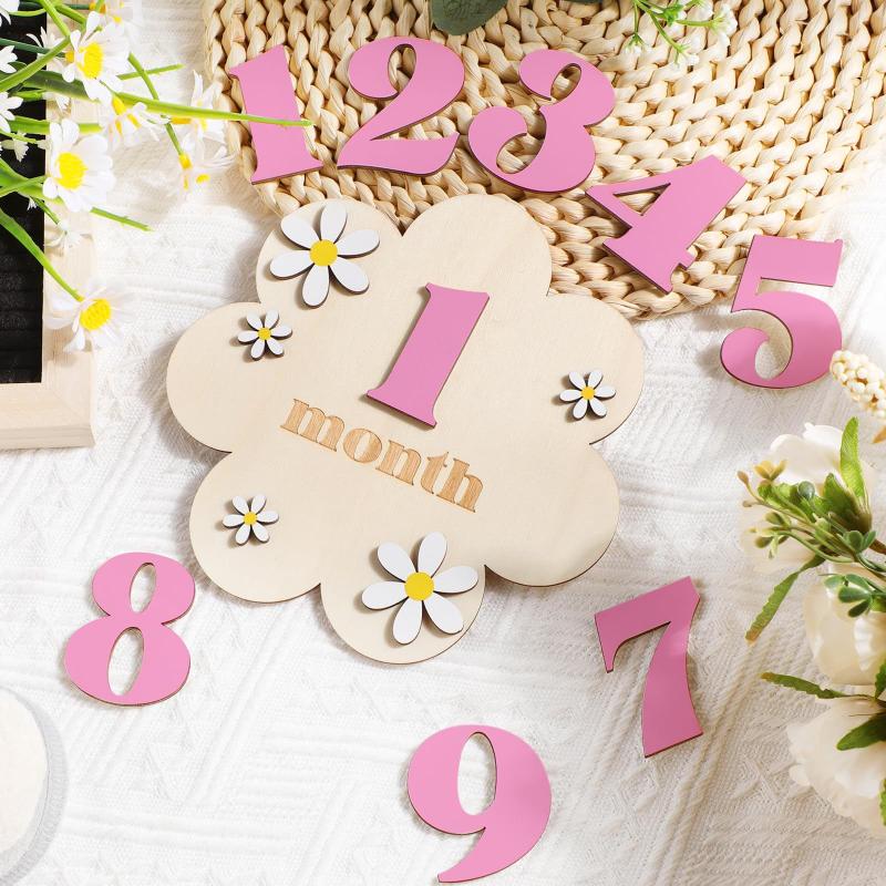Wooden Baby Monthly Milestone  - Photography Cheat Sheet recension och pris
