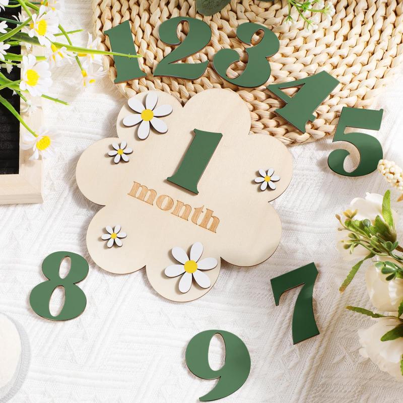 Wooden Baby Monthly Milestone  - Photography Cheat Sheet recension och pris