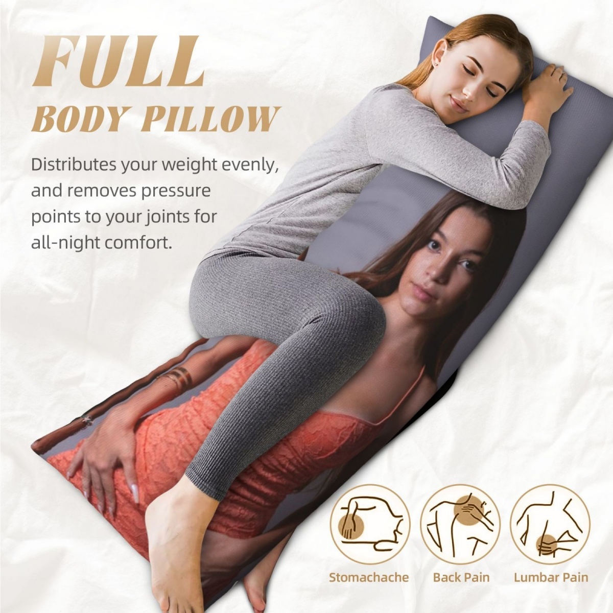 1 Custom Photo Body Pillowcase - Photography Ideas recension och pris