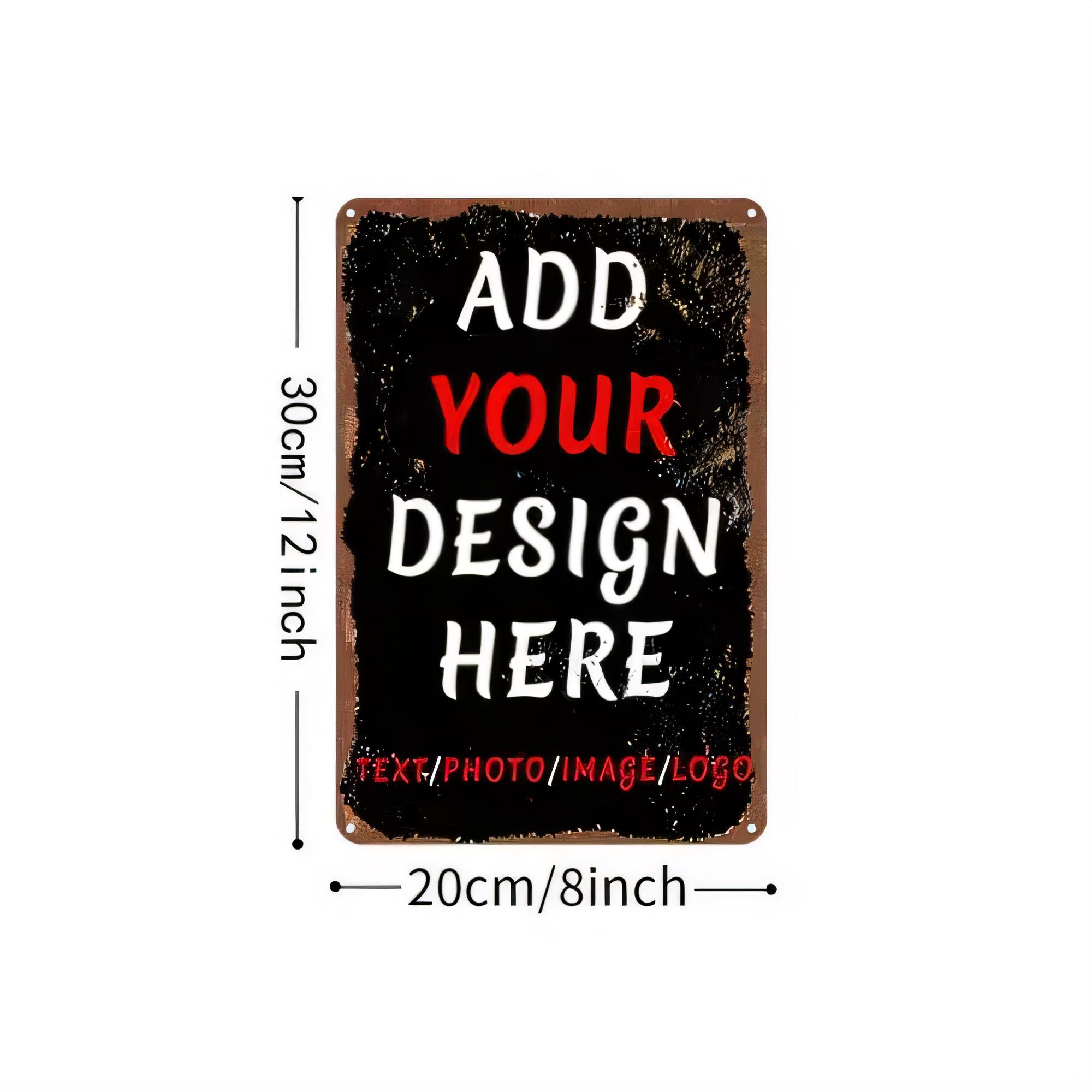 Tin Sign Add Your Design Here  - Photography Poster recension och pris