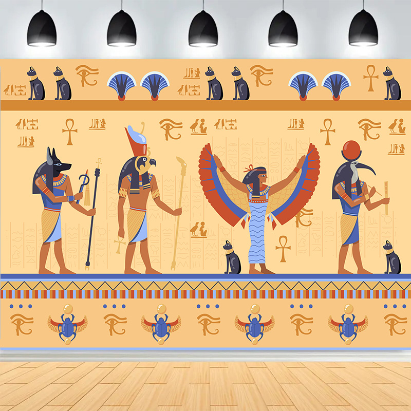 Ancient Egyptian Hieroglyphic  - Photography Backdrop Muslin recension och pris