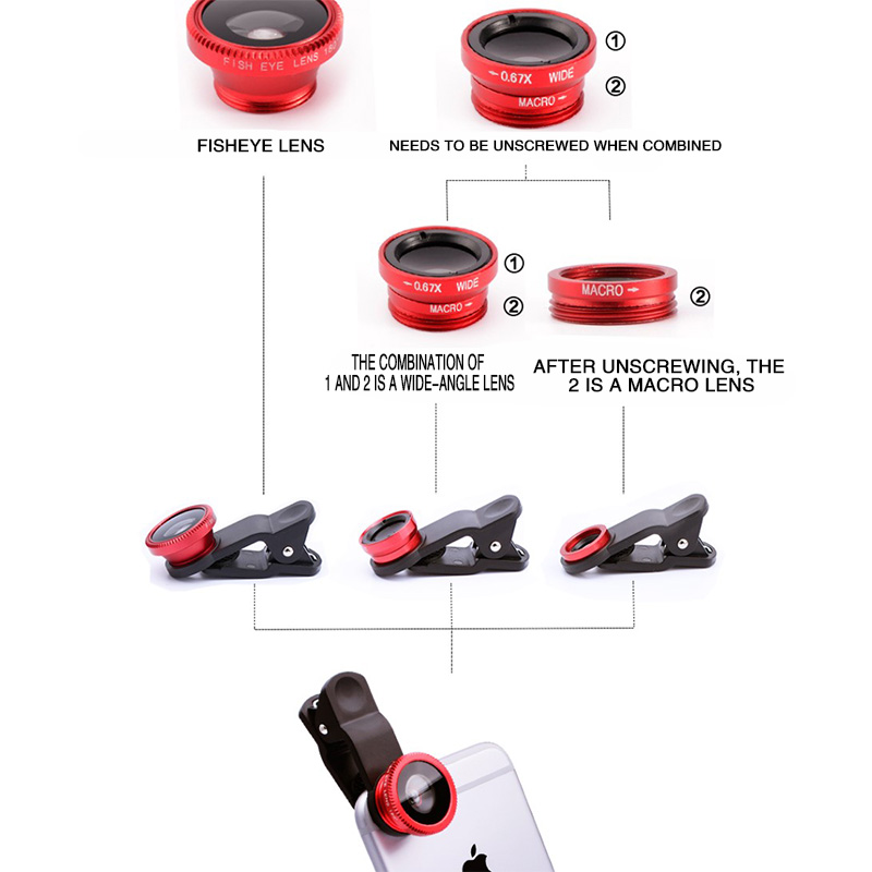 3 In 1 Phone Fish Eye Lens Wid - Photography Kit Xiaomi 15T Pro recension och pris